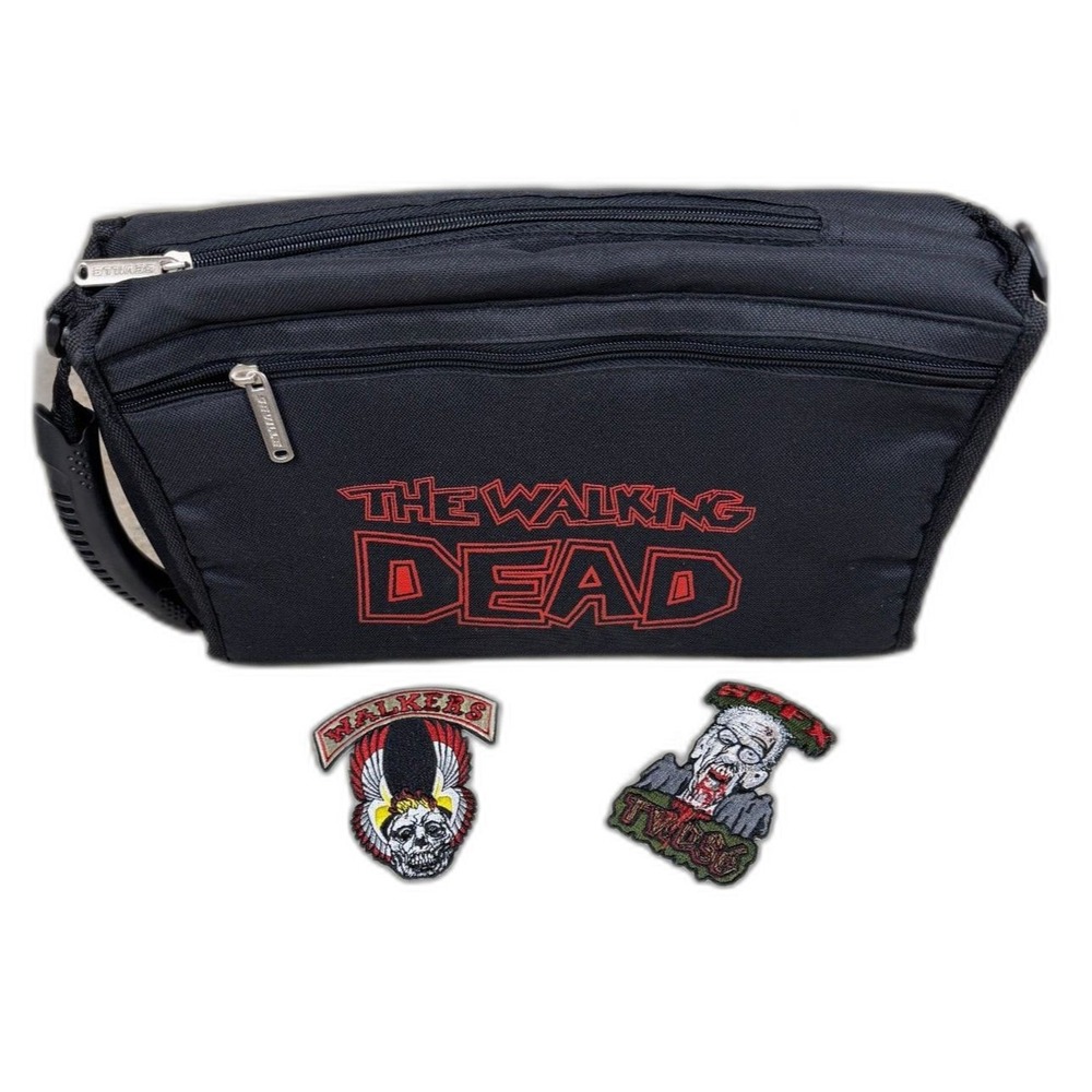 Walking Dead Cooler Bag Satchel Black Insulated Lunch Tote Patch Fan Gear